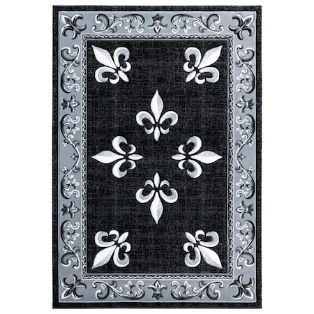 United Weavers Of America 5 ft. 3 in. x 7 ft. 6 in. Bristol Casselton Black Rectangle Area Rug 2050 11070 69